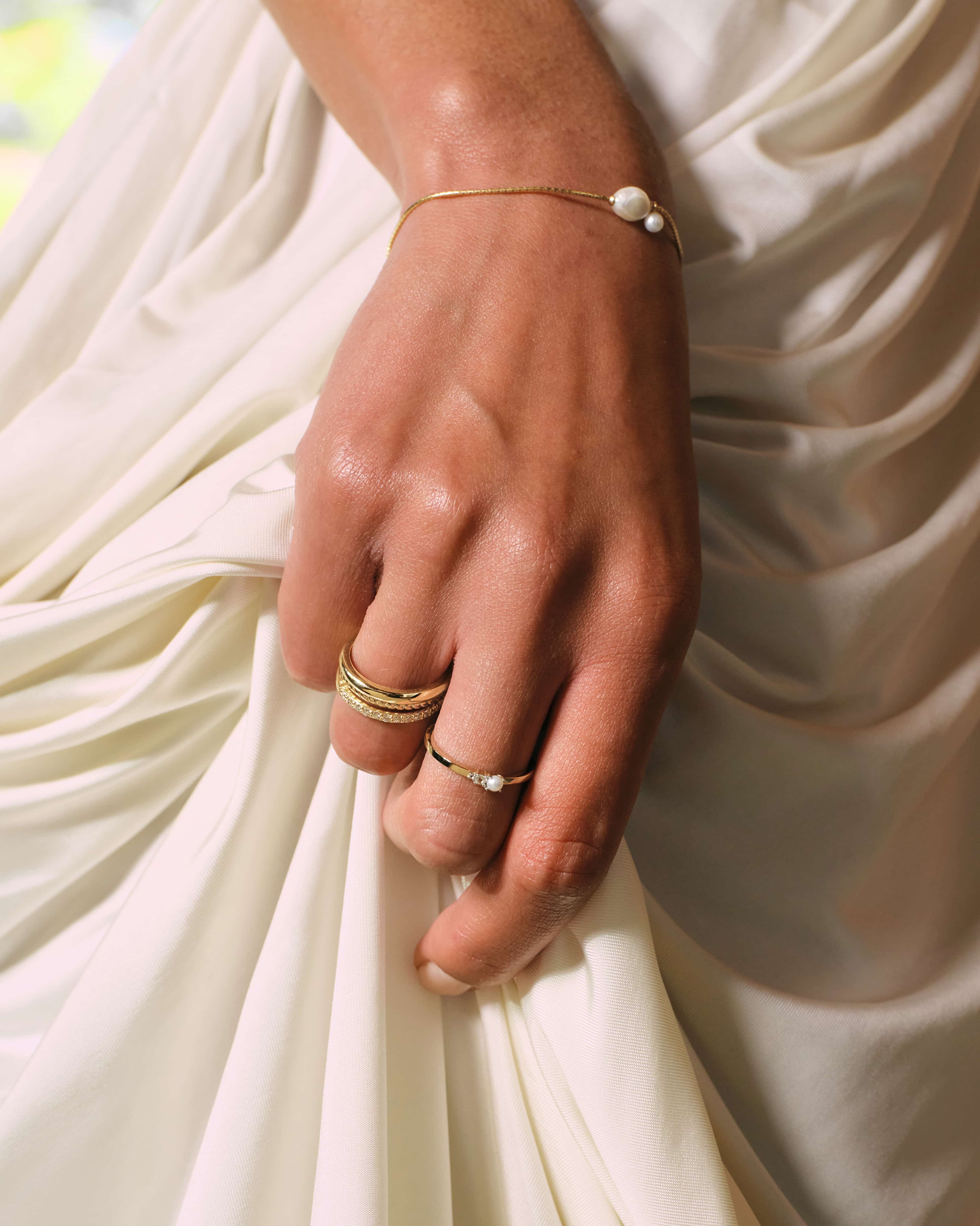 18k Gold Vermeil & Gemstones & Pearls