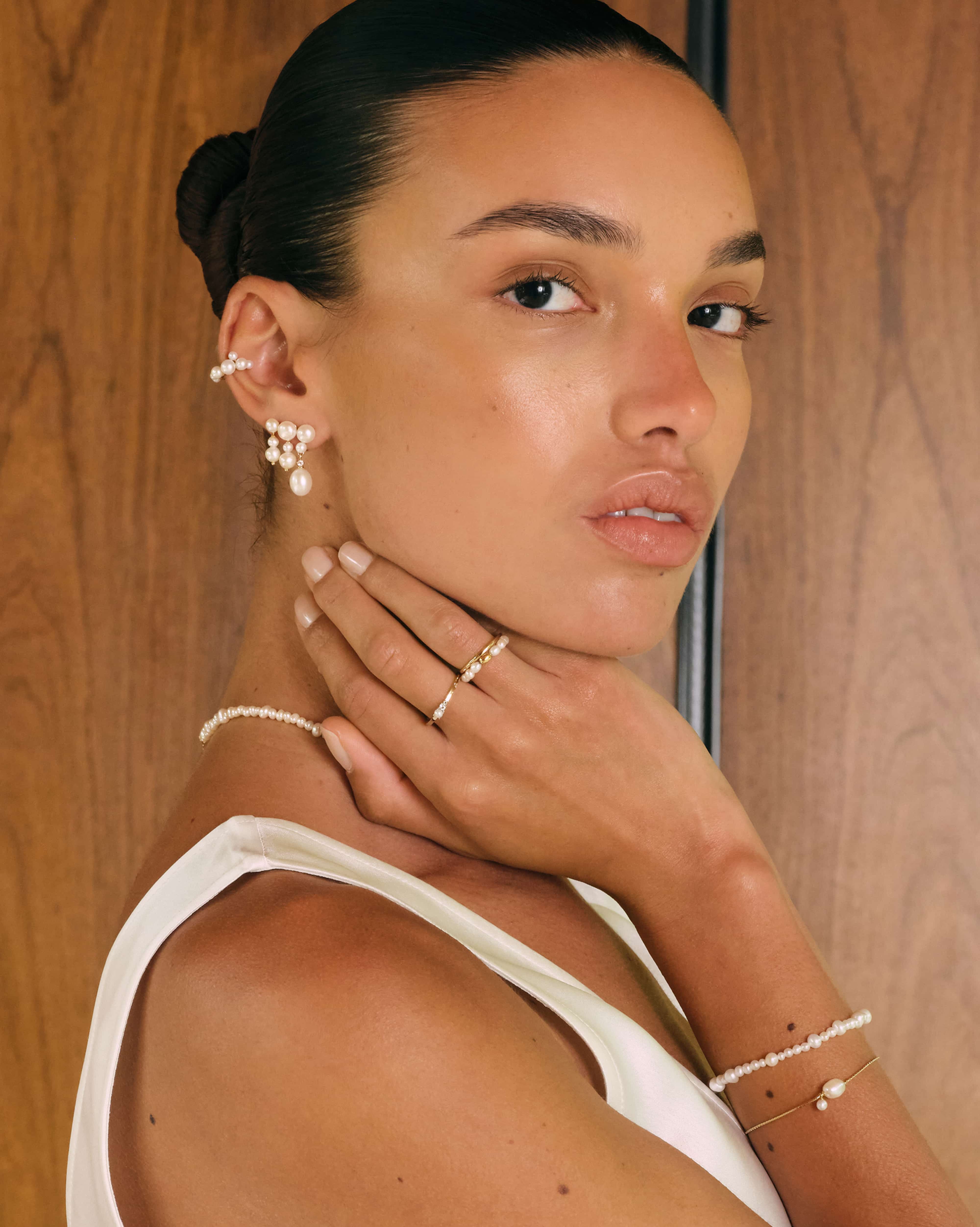 18k Gold Vermeil & Gemstones & Pearls