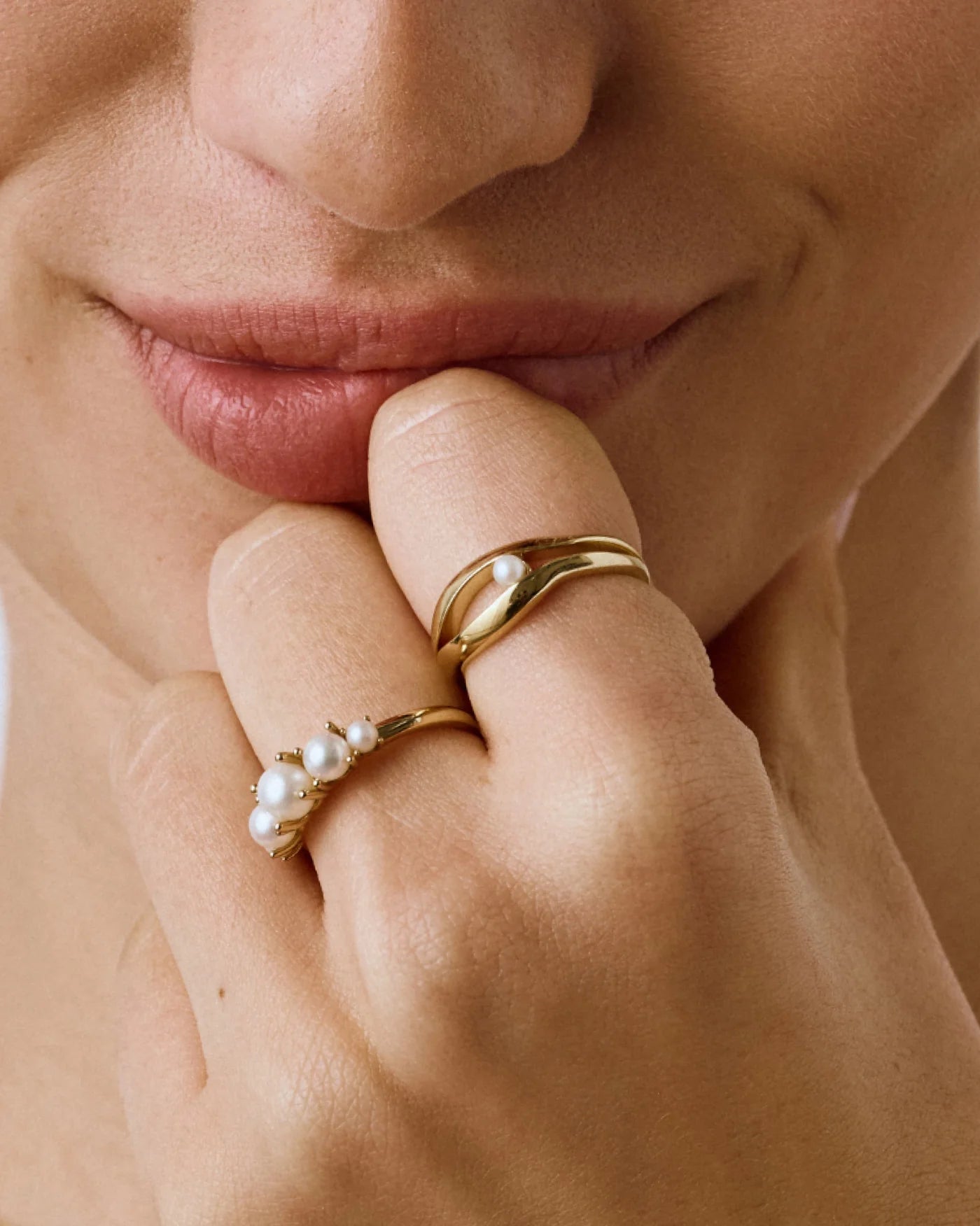 18k Gold Vermeil & Pearls