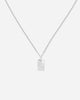 Florence Mini White Topaz Reversible Necklace in 925 Sterling Silver by Handiora