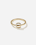 Lab-Grown Diamond Letter Ring