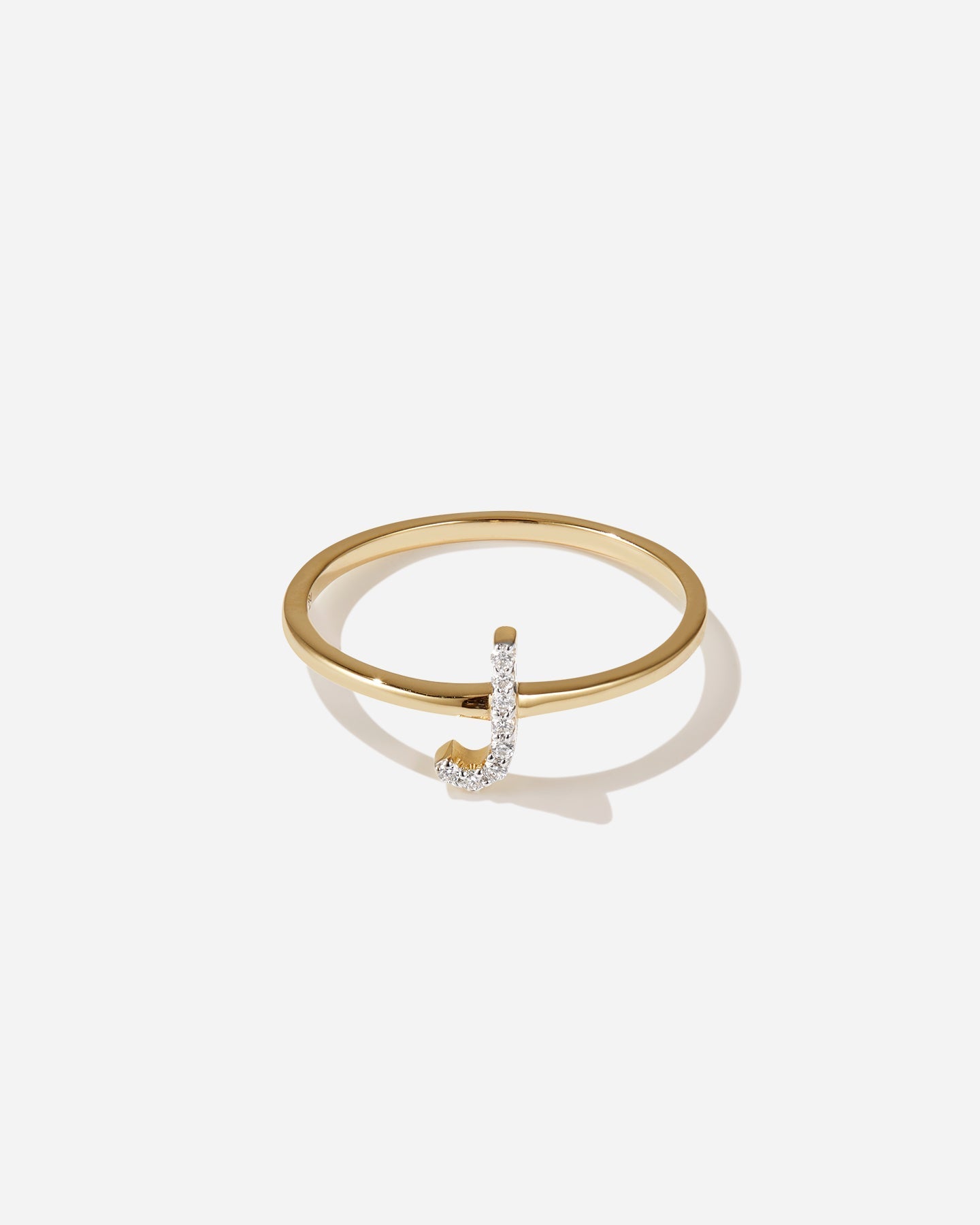 Lab-Grown Diamond Letter Ring