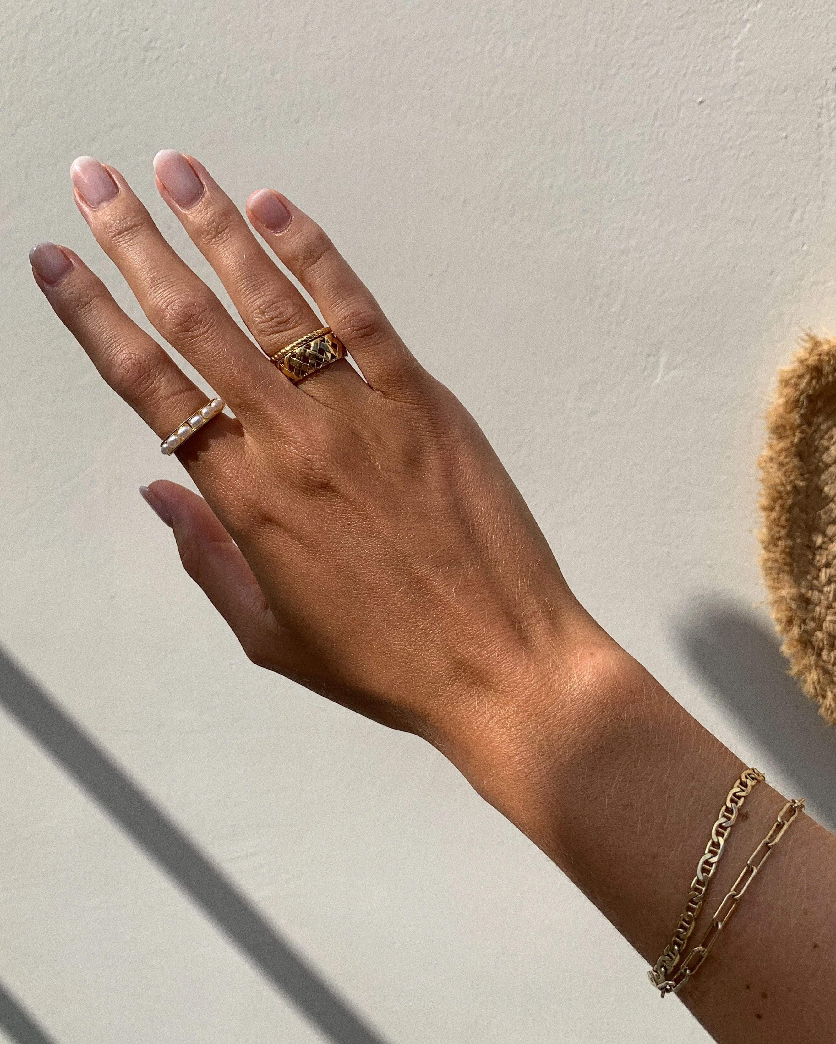 18k Gold Vermeil & Pearls