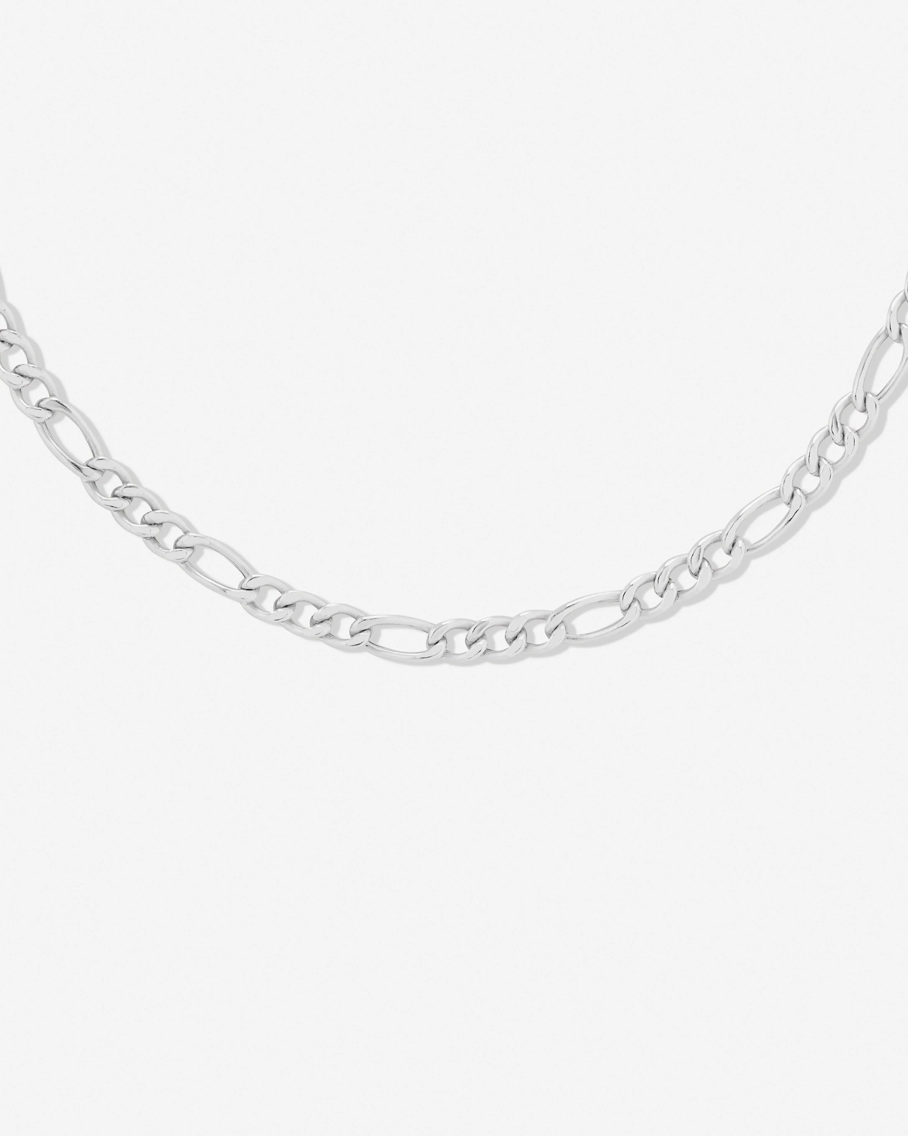 Monte Carlo Figaro Chain Choker Necklace in 925 Sterling Silver by Handiora