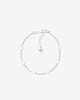 Portofino Delicate Freshwater Pearl Chain Bracelet in 925 Sterling Silver by Handiora