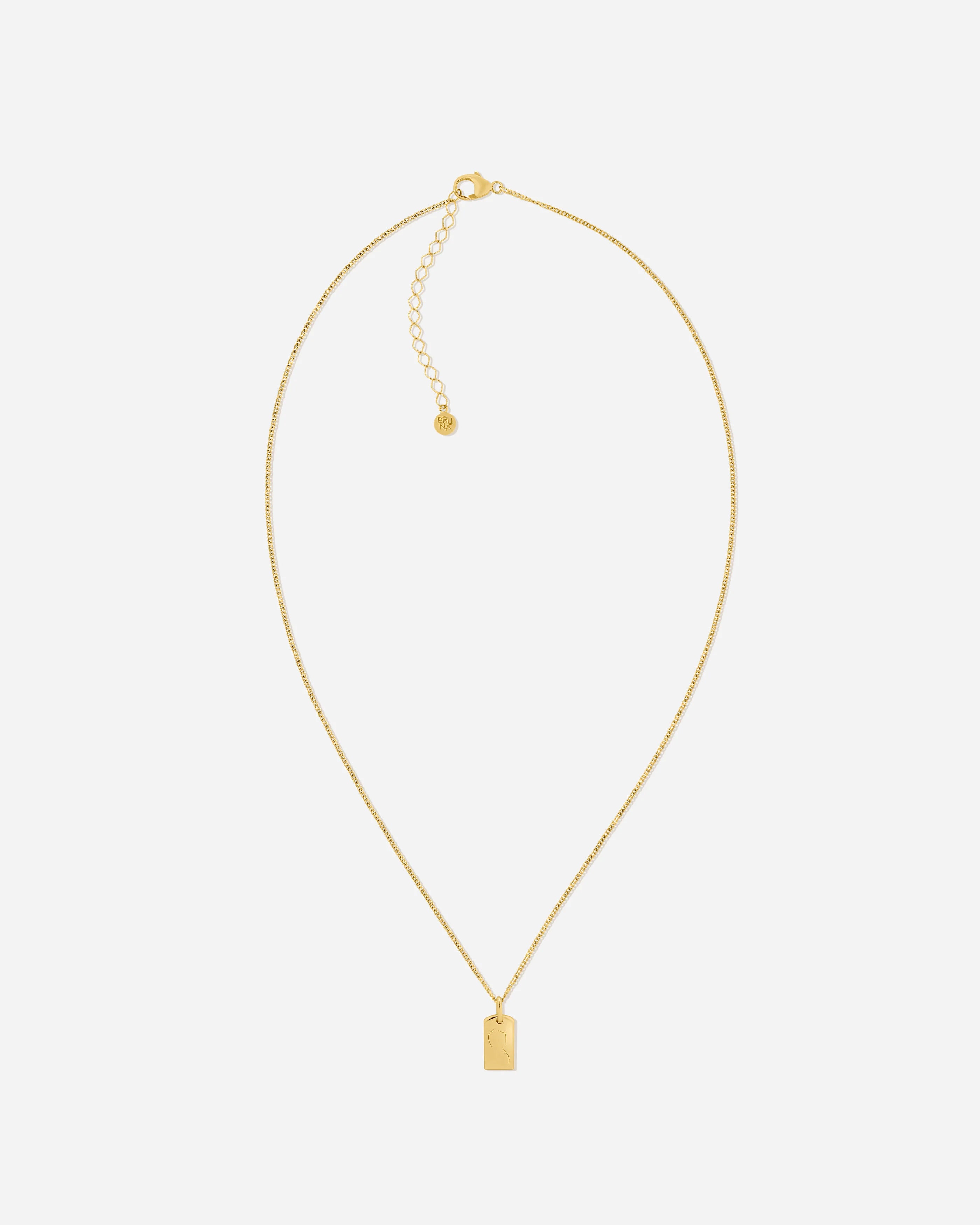 Florence Mini White Topaz Reversible Necklace in 925 Sterling Silver by Handiora