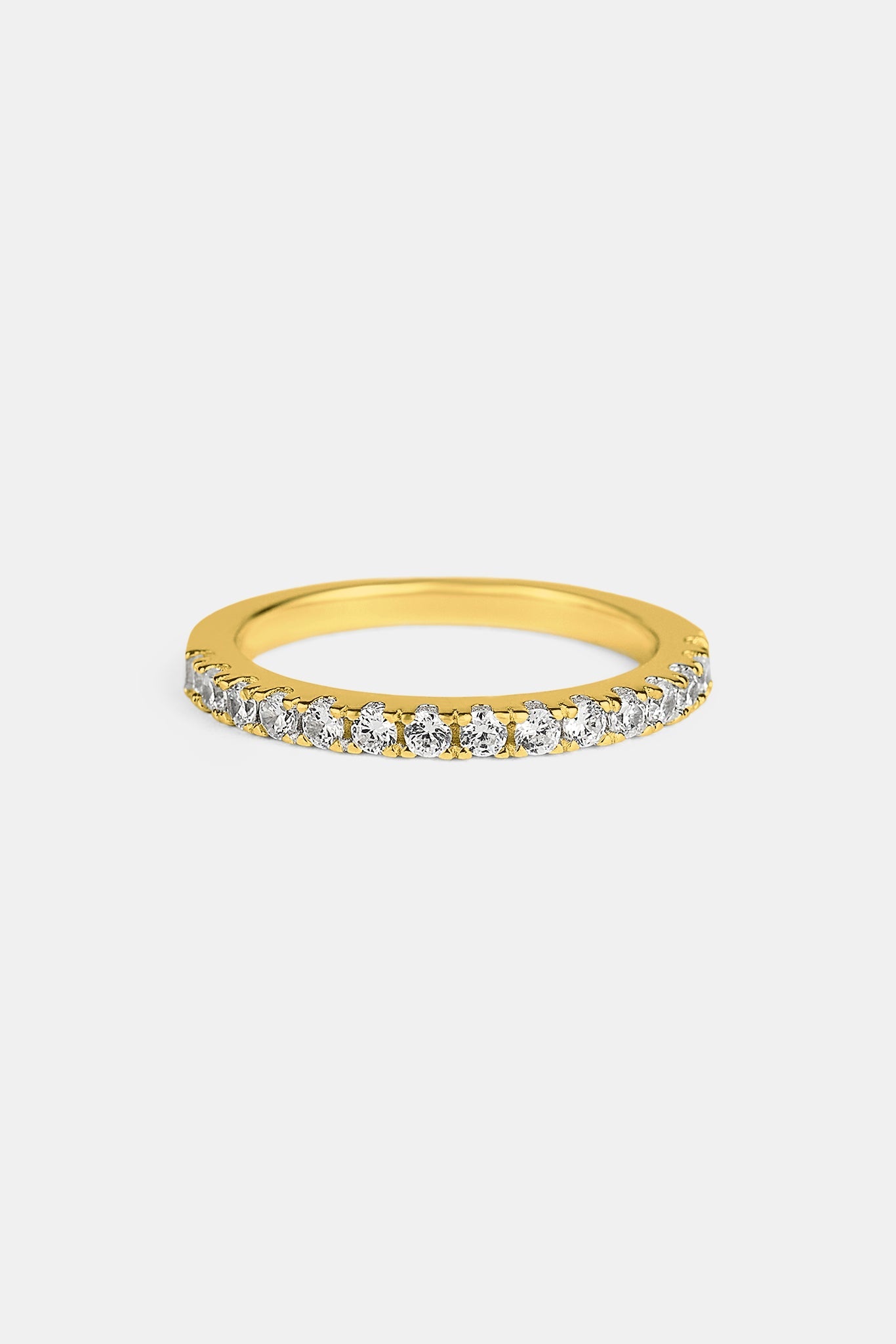 Iced Micro Tennis Ring - 2mm