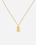 Florence Mini White Topaz Reversible Necklace in 18K Gold Vermeil by Handiora