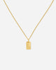Florence Mini White Topaz Reversible Necklace in 18K Gold Vermeil by Handiora