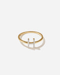Lab-Grown Diamond Letter Ring
