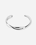 Albese Minimalist Sleek Cuff Bracelet in 925 Sterling Silver by Handiora